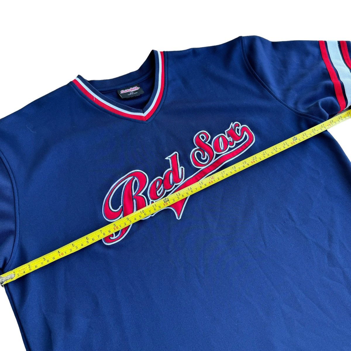 MLB × Vintage Boston Red Sox Early 2000s Stitches Navy MLB Jersey vintage Size US XXL / EU 58 / 5 - 7 Thumbnail