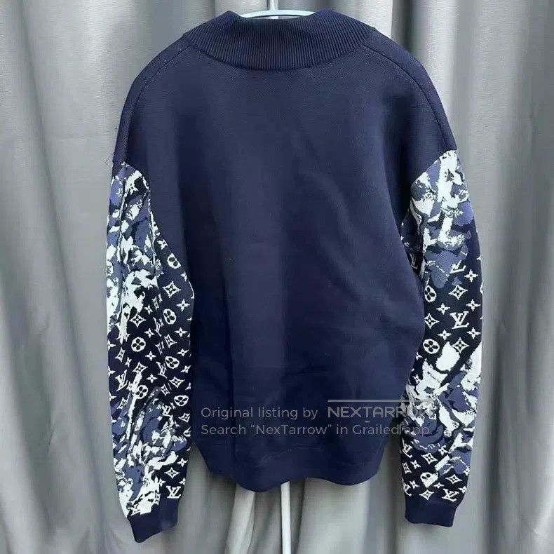 Louis Vuitton Louis Vuitton Printed logo zip-up baseball collar jacket Size US L / EU 52-54 / 3 - 2 Thumbnail