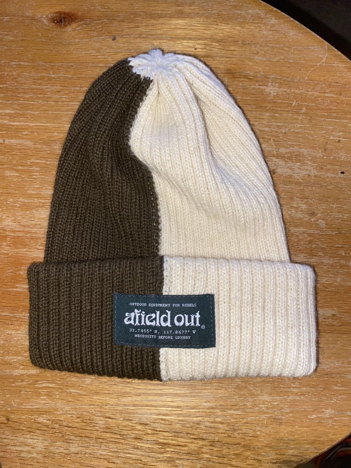 Afield Out BROWN/WHITE 2TONE WINTER HAT Size ONE SIZE - 1 Thumbnail