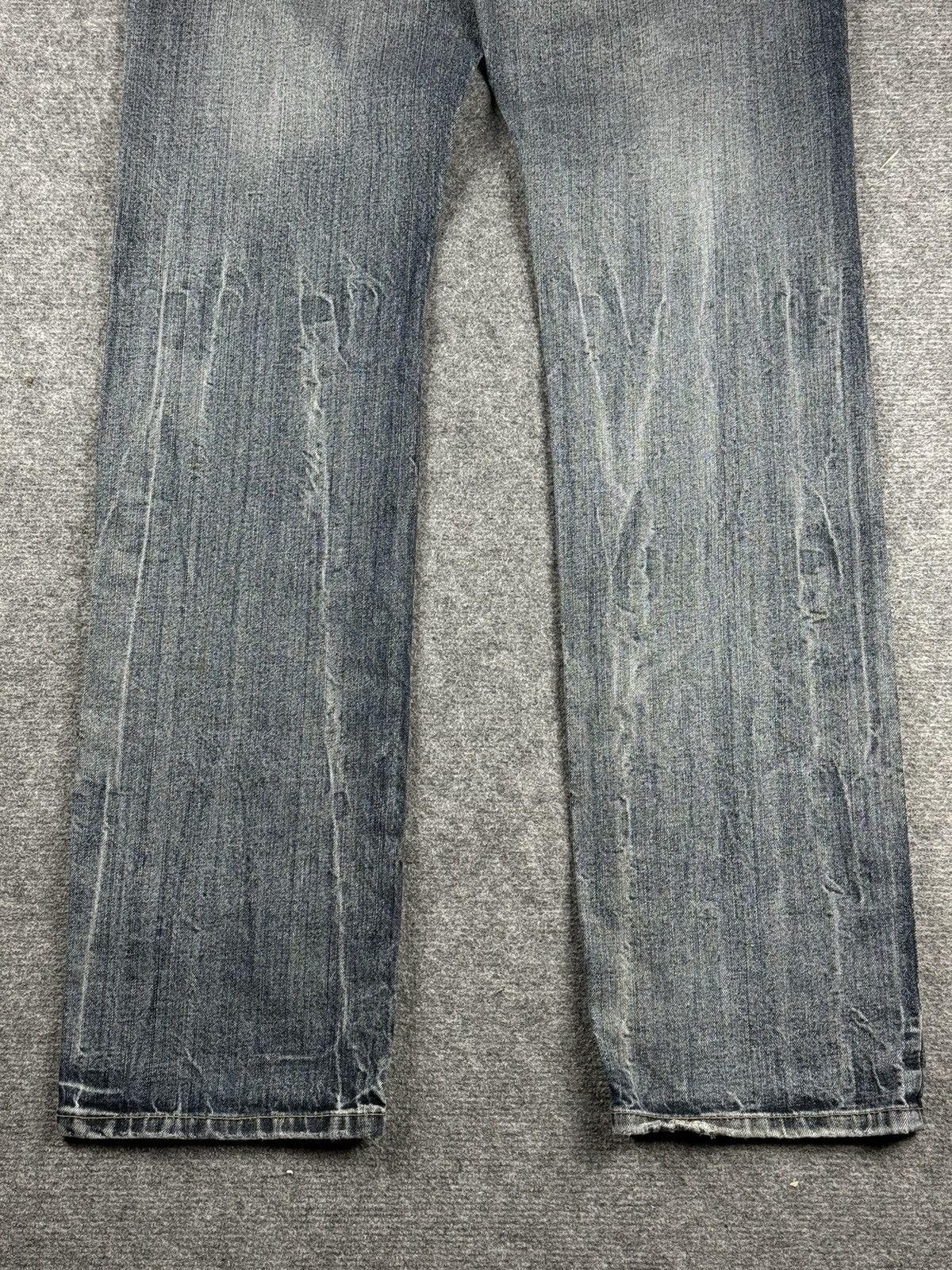 Japanese Brand Vintage distressed denim emroidered swag pants y2k denim Size US 34 / EU 50 - 2 Thumbnail