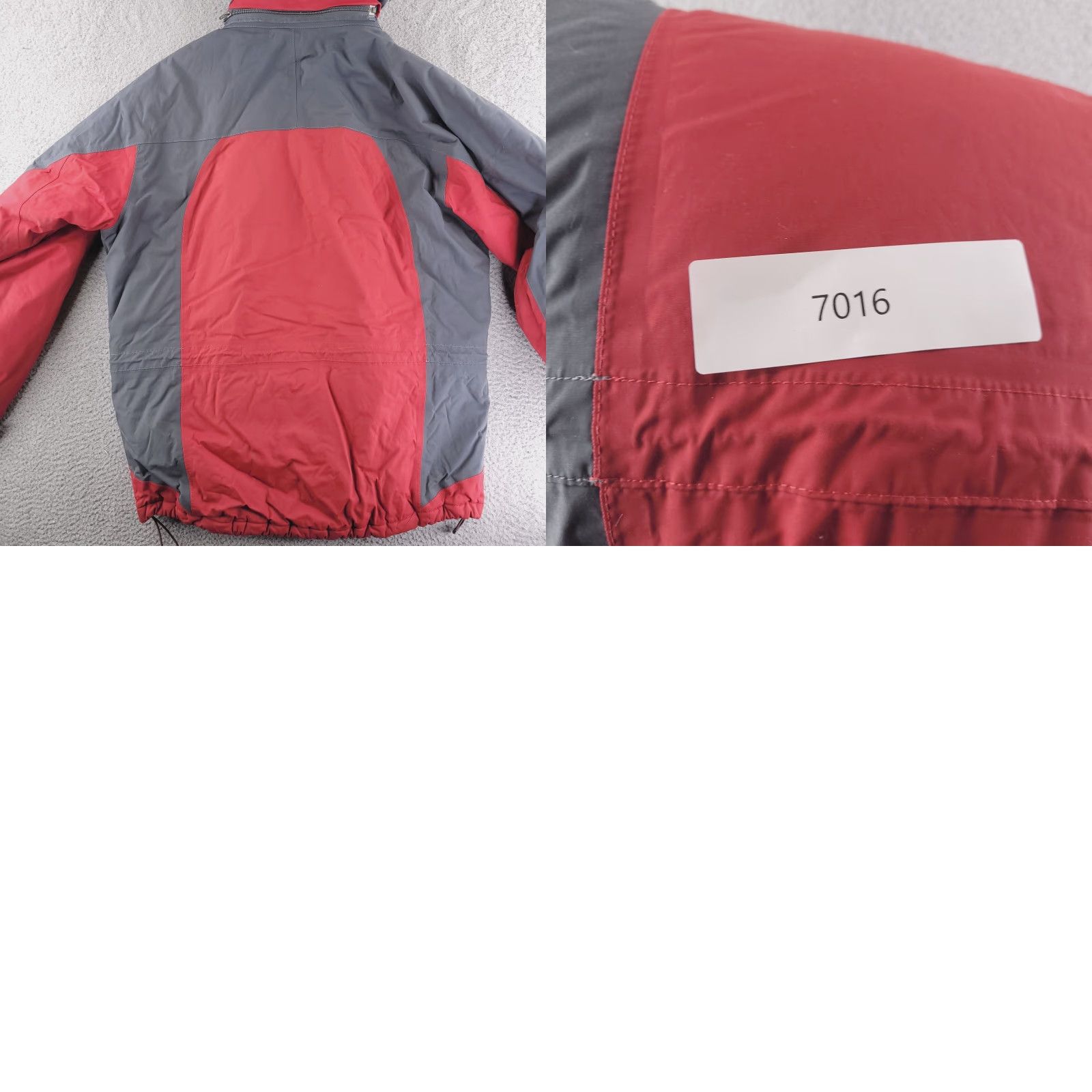 Vintage LL Bean Jacket Mens Large Red Gray Nylon Winter Shell Size US L / EU 52-54 / 3 - 9 Thumbnail