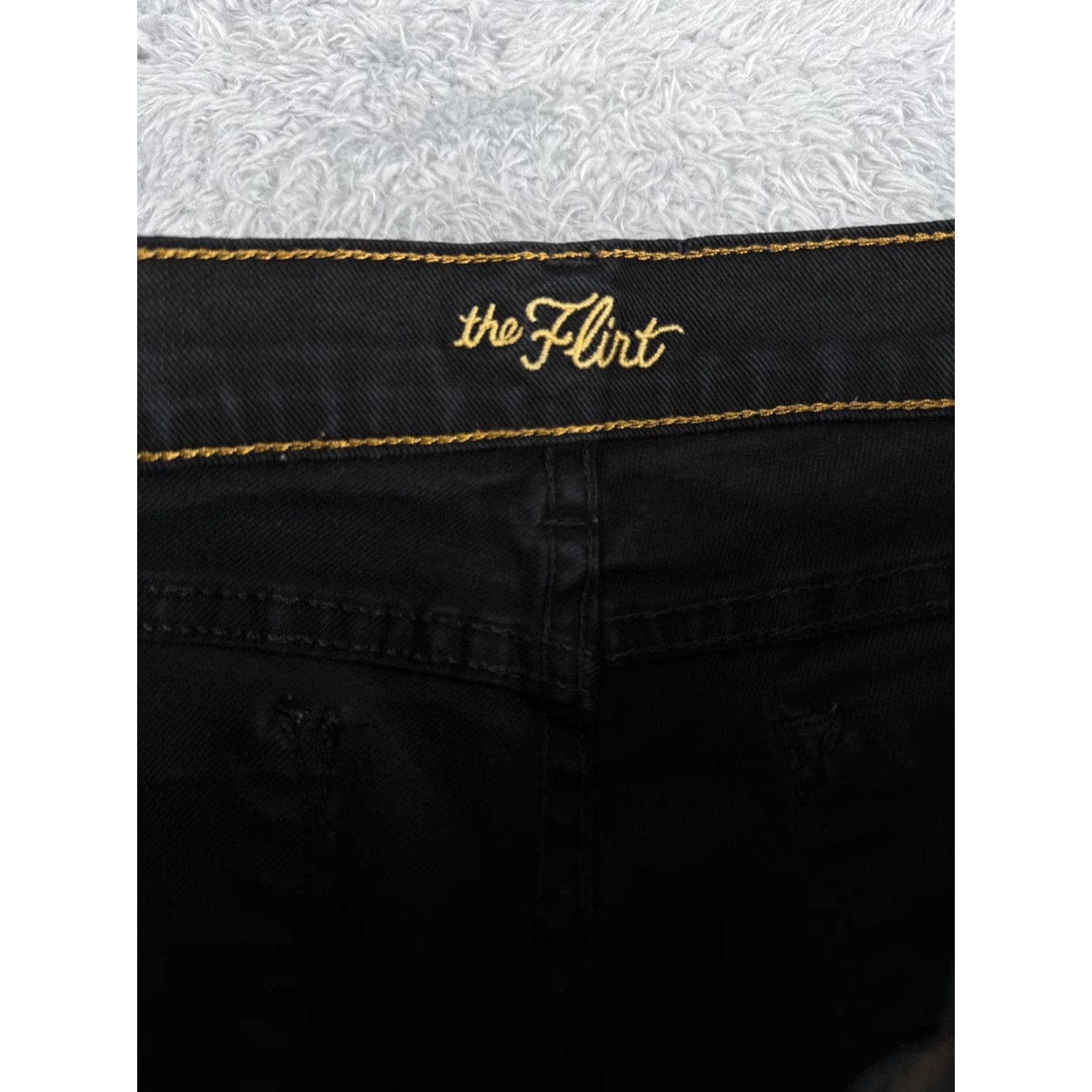 Old Navy Old Navy Jeans Bootcut Womens 6 Black Denim Cotton Mid 30x28 5-Pocket Stretch Slimming Regular Comfortable Size 28" / US 6 / IT 42 - 6 Thumbnail