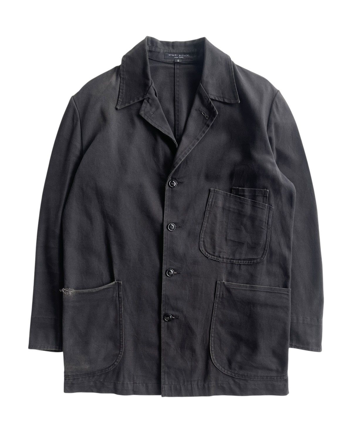 Vintage Mcnairy Brothers Sunfaded Workers Chore Jacket Size US S / EU 44-46 / 1 - 1 Thumbnail