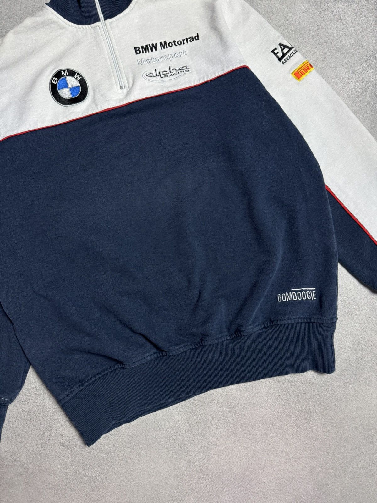 BMW BMW Motorrad Cotton 1/4 Zip Racing Sweatshirt Big Logo Size US L / EU 52-54 / 3 - 6 Thumbnail