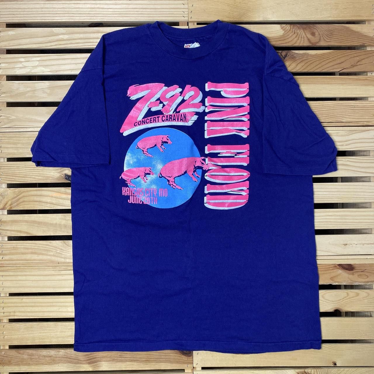 Hanes Vintage Pink Floyd Concert Caravan Tour Band Tee Size XL Size US XL / EU 56 / 4 - 1 Thumbnail