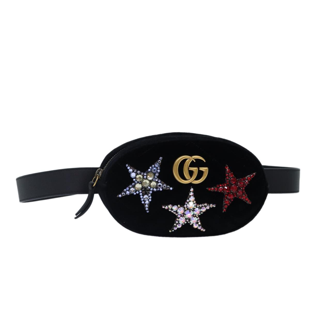Gucci Gg Marmont Black Velvet Clutch Bag (Pre-Owned) Size ONE SIZE - 1 Thumbnail