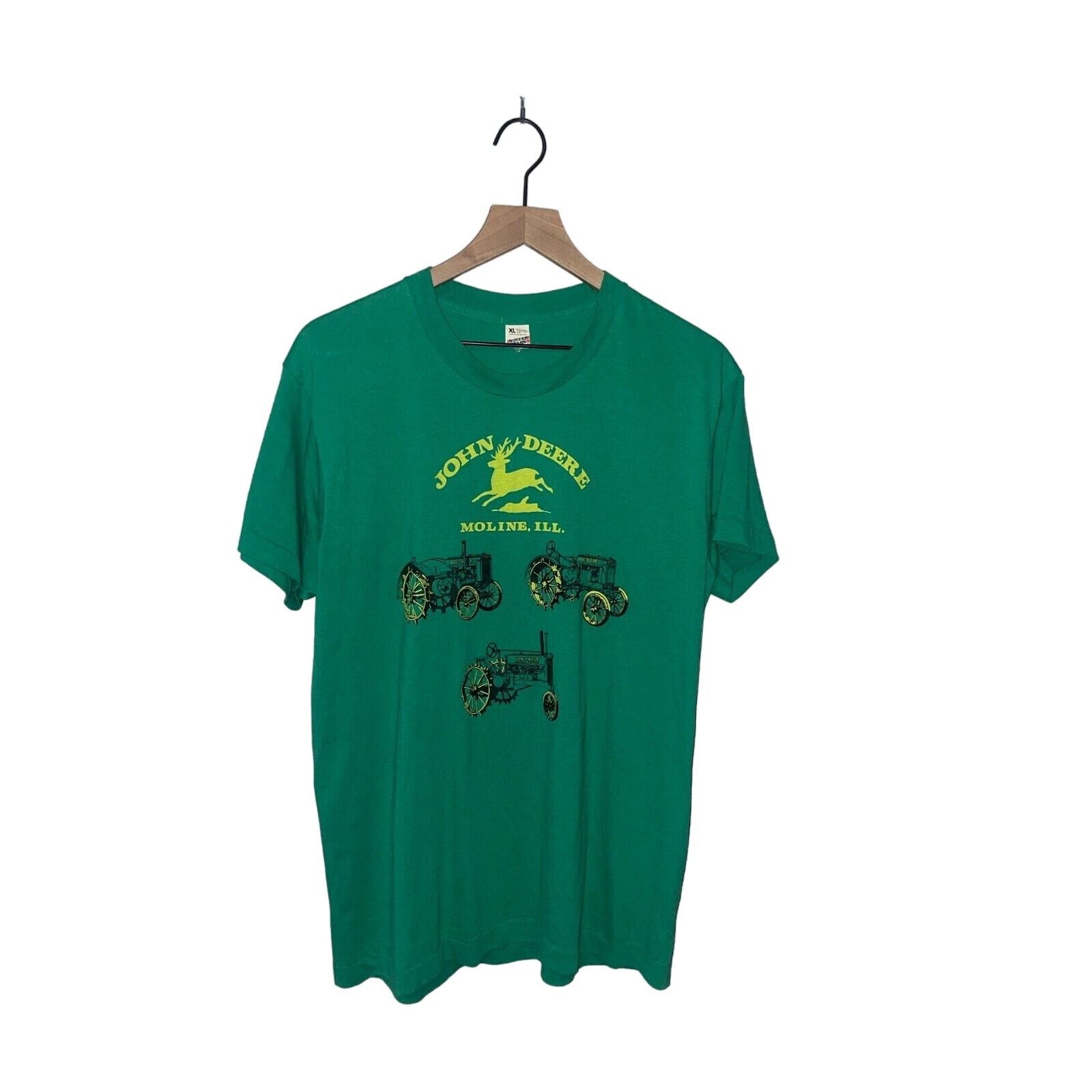 John Deere Vintage John Deere Shirt Moline Illinois Tractor Tee 80s XL Size US L / EU 52-54 / 3 - 1 Thumbnail