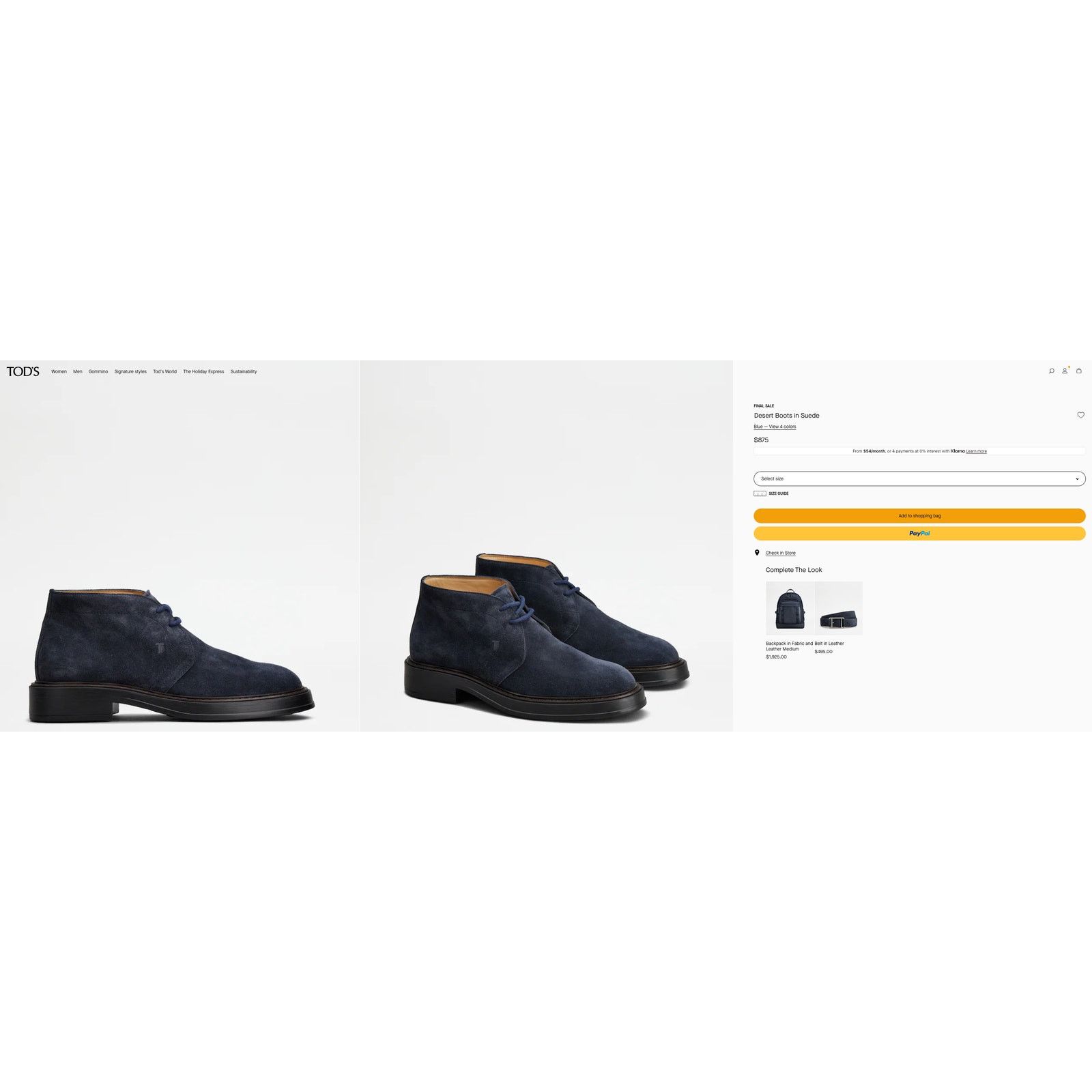 Tod's Tod's Men's Polacco Desert Boots sz. 9.5 UK (10.5 US) Size US 10.5 / EU 43-44 - 11 Thumbnail
