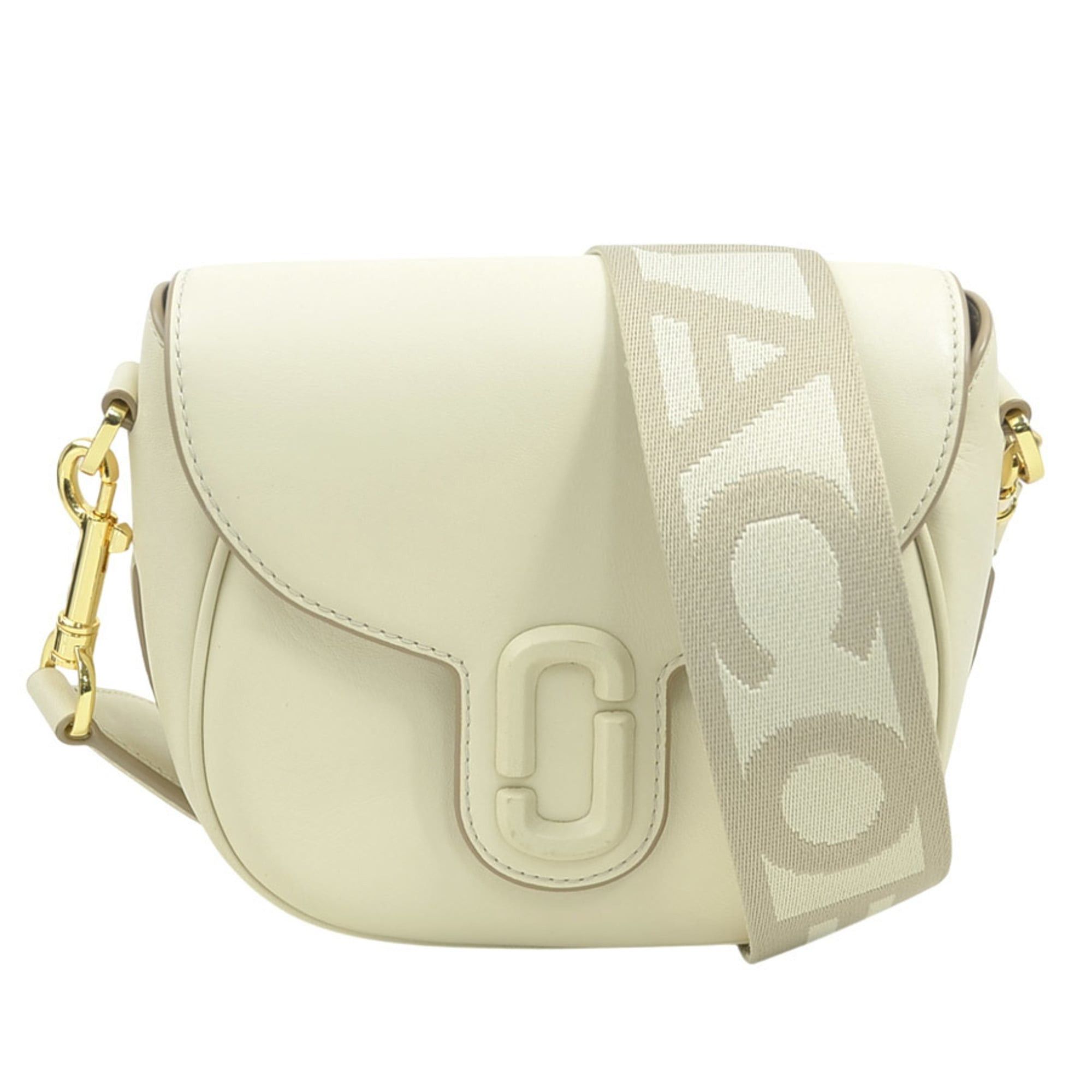 Marc Jacobs Marc Jacobs Shoulder Bag The Leather Covered J Mark Small Saddle Ivory Women's r11401j Size ONE SIZE - 1 Thumbnail