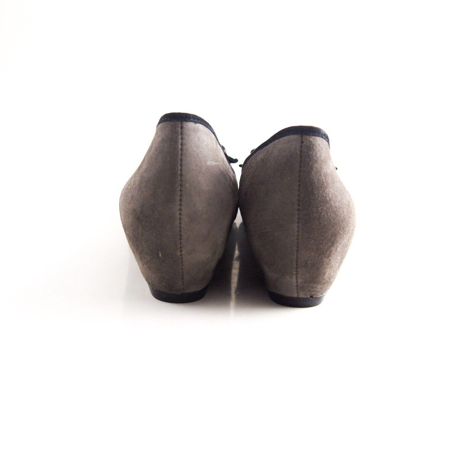 Designer Luciano Barachini Pumps Hidden Low Wedge Gray US 8 EU 38 Size US 8 / IT 38 - 8 Thumbnail