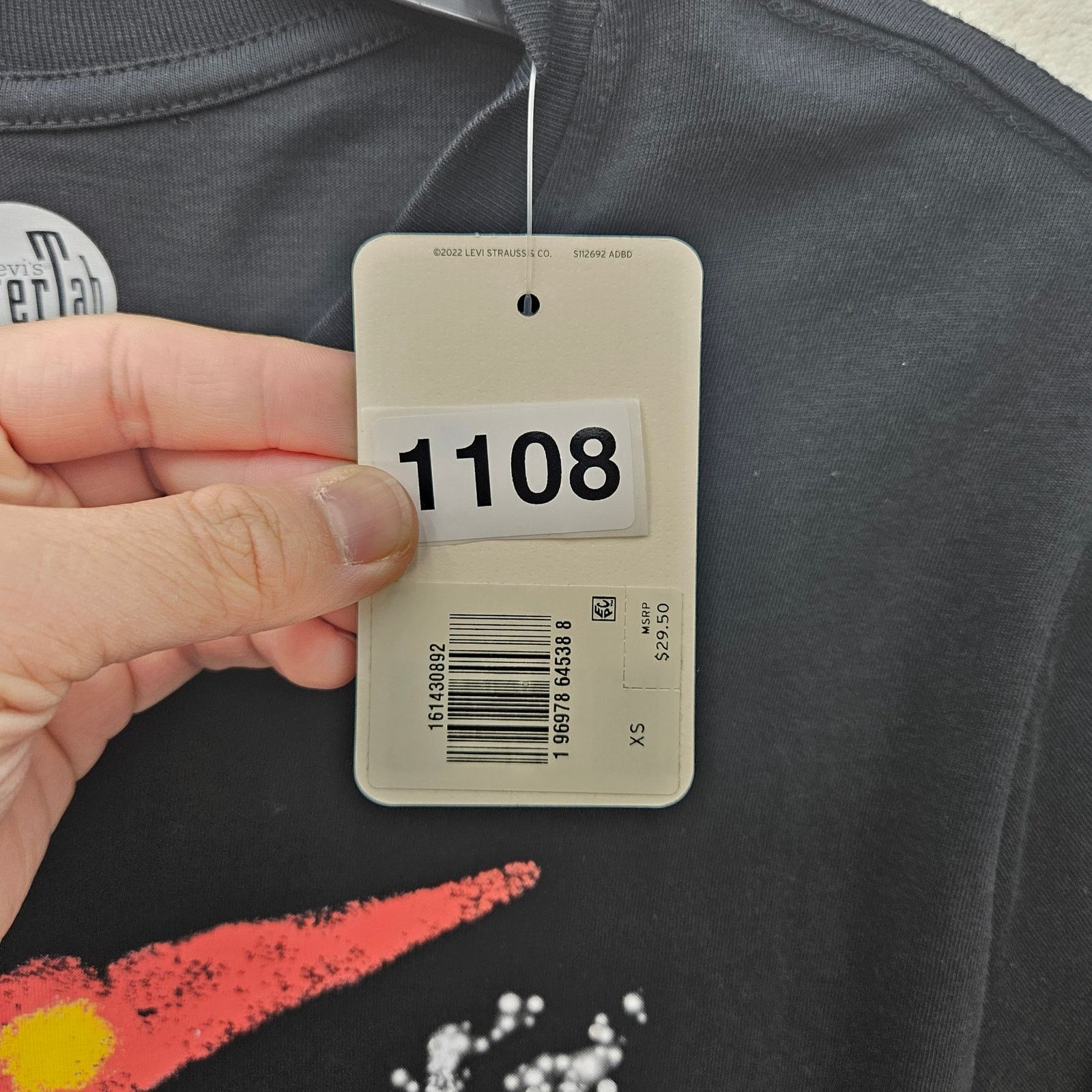 Levi's LEVI'S SILVERTAB MEN'S XS BLACK TSHIRT ROCKET SPACE Size US XS / EU 42 / 0 - 2 Thumbnail