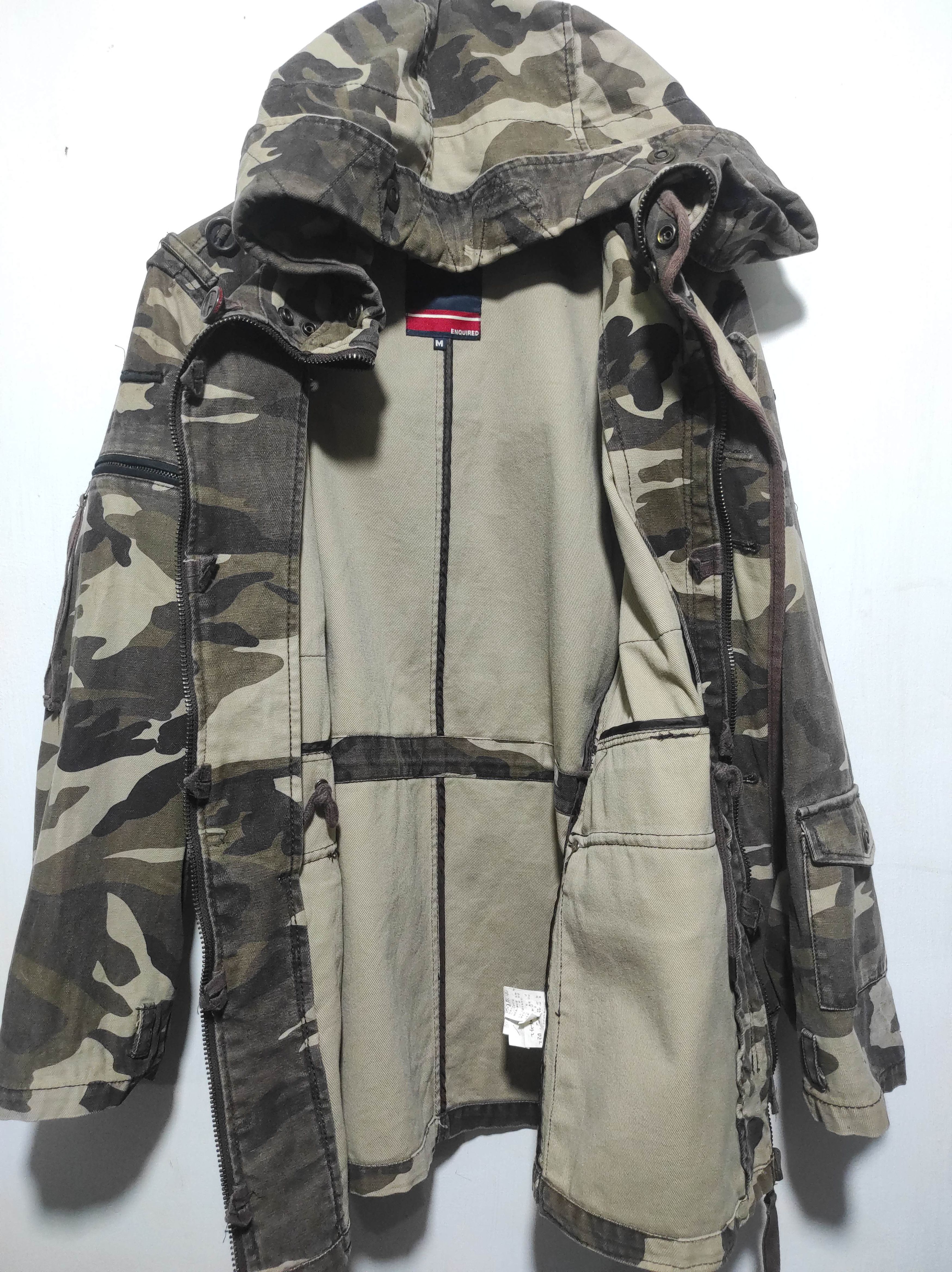 14th Addiction Ask Enquired Camo Multi Pocket Hoodie Jacket Size US M / EU 48-50 / 2 - 11 Thumbnail
