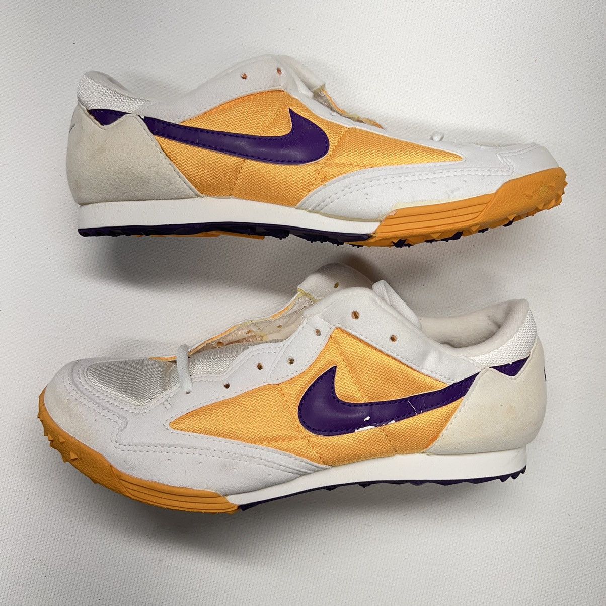 Nike × Vintage VTG New Nike Zoom Waffle White Purple Track Sneaker 941202 Size US 9 / EU 42 - 1 Thumbnail