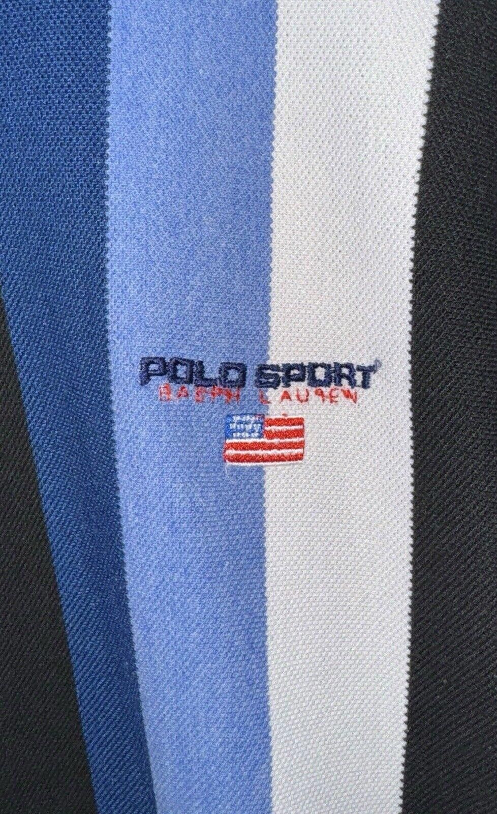 Polo Ralph Lauren Vintage Polo Sport Ralph Lauren Blue Stripe USA Flag Shirt M Size US M / EU 48-50 / 2 - 3 Thumbnail