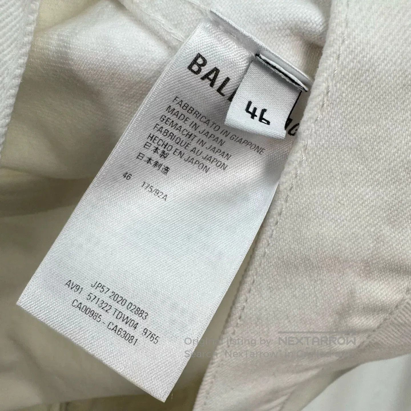 Balenciaga balenciaga white denim jacket with embroidery. Size US L / EU 52-54 / 3 - 7 Thumbnail