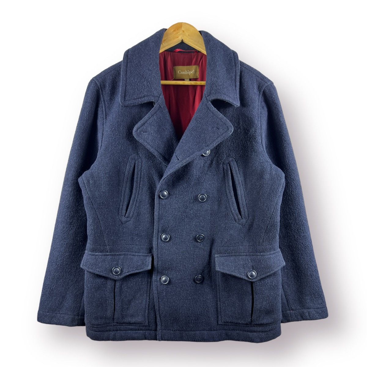 Indigo 🔥 Conbipel Vera Pelle indigo Dyed Casual coat work pocket Size US M / EU 48-50 / 2 - 1 Thumbnail