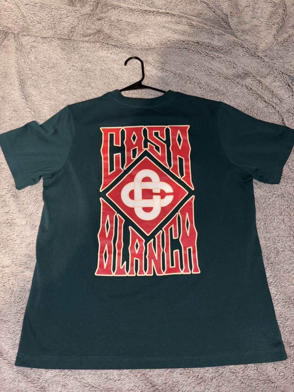 Casablanca GOTHIC LOGO SHORT SLEEVE T‑SHIRT Size US S / EU 44-46 / 1 - 1 Thumbnail