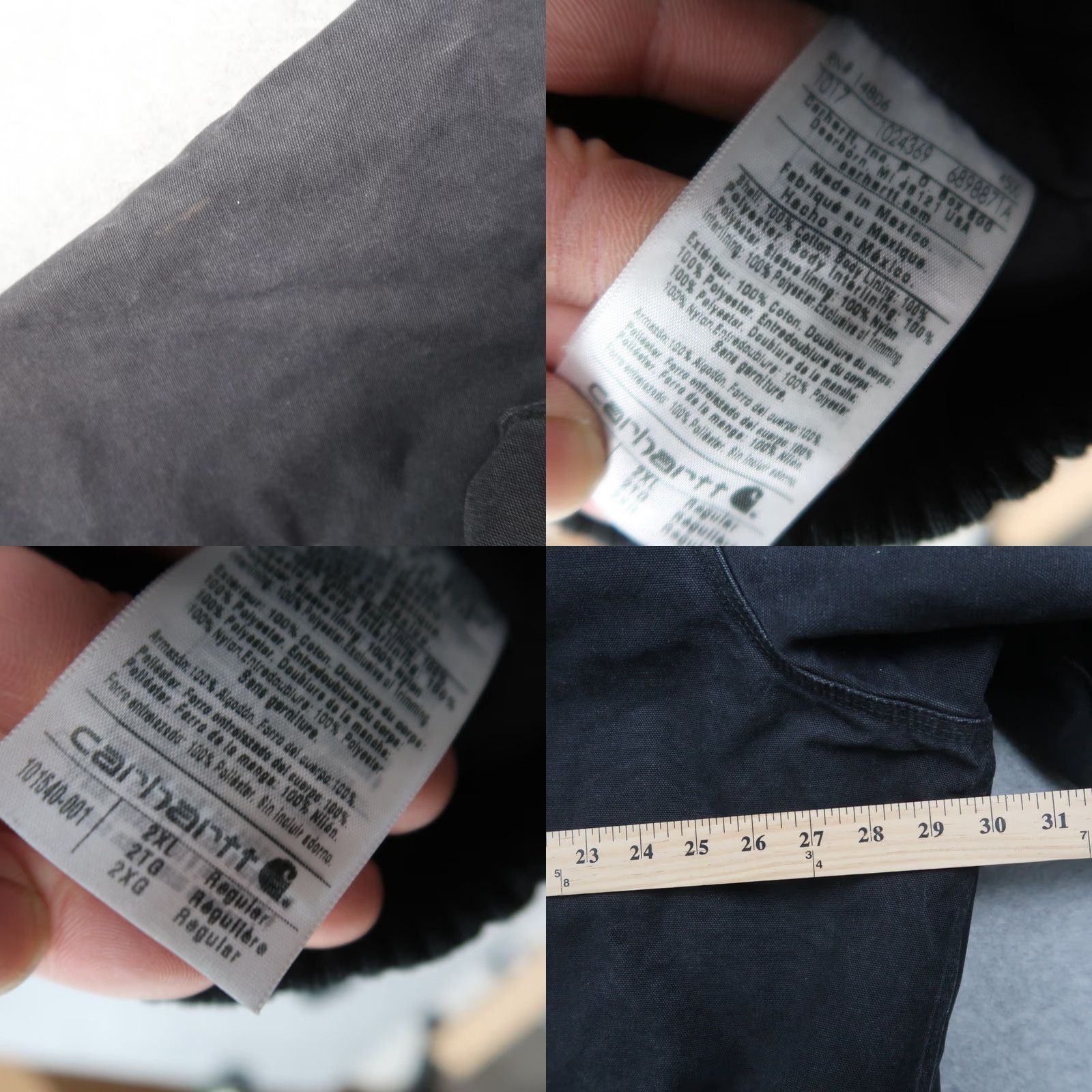 Carhartt VINTAGE Carhartt 101540 001 Washed Faded Black Sandstone Canvas Work Jacket Mens 2XL XXL Size US XXL / EU 58 / 5 - 8 Thumbnail