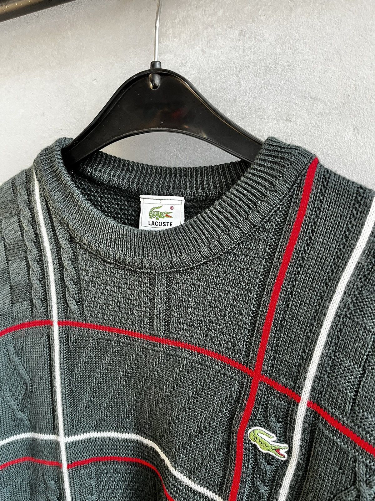 Lacoste × Vintage Lacoste knit sweater vintage Size US L / EU 52-54 / 3 - 2 Thumbnail
