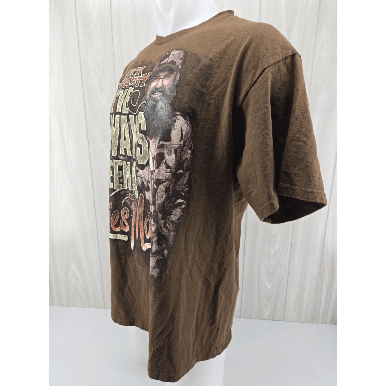 Vintage VINTAGE Duck Dynasty Shirt Mens XL Brown Uncle Si I’ve Always Been A Ladies Man Hunting Shirt Size US XL / EU 56 / 4 - 4 Thumbnail