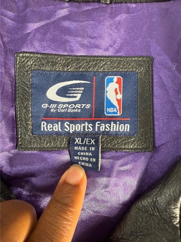 NBA Sacramento Leather Jacket Size US XL / EU 56 / 4 - 6 Thumbnail