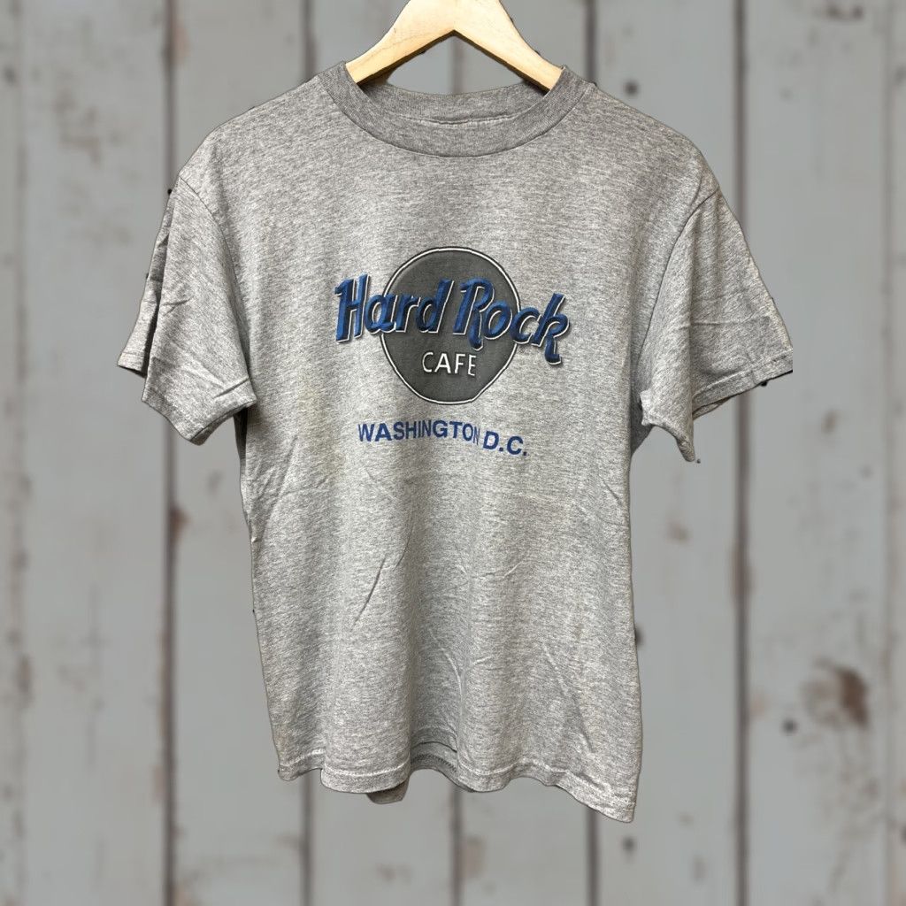Hard Rock Cafe VINTAGE Hard Rock Cafe T Shirt Gray 90s Graphic Crew Neck Short Sleeve Mens M Size US M / EU 48-50 / 2 - 1 Thumbnail