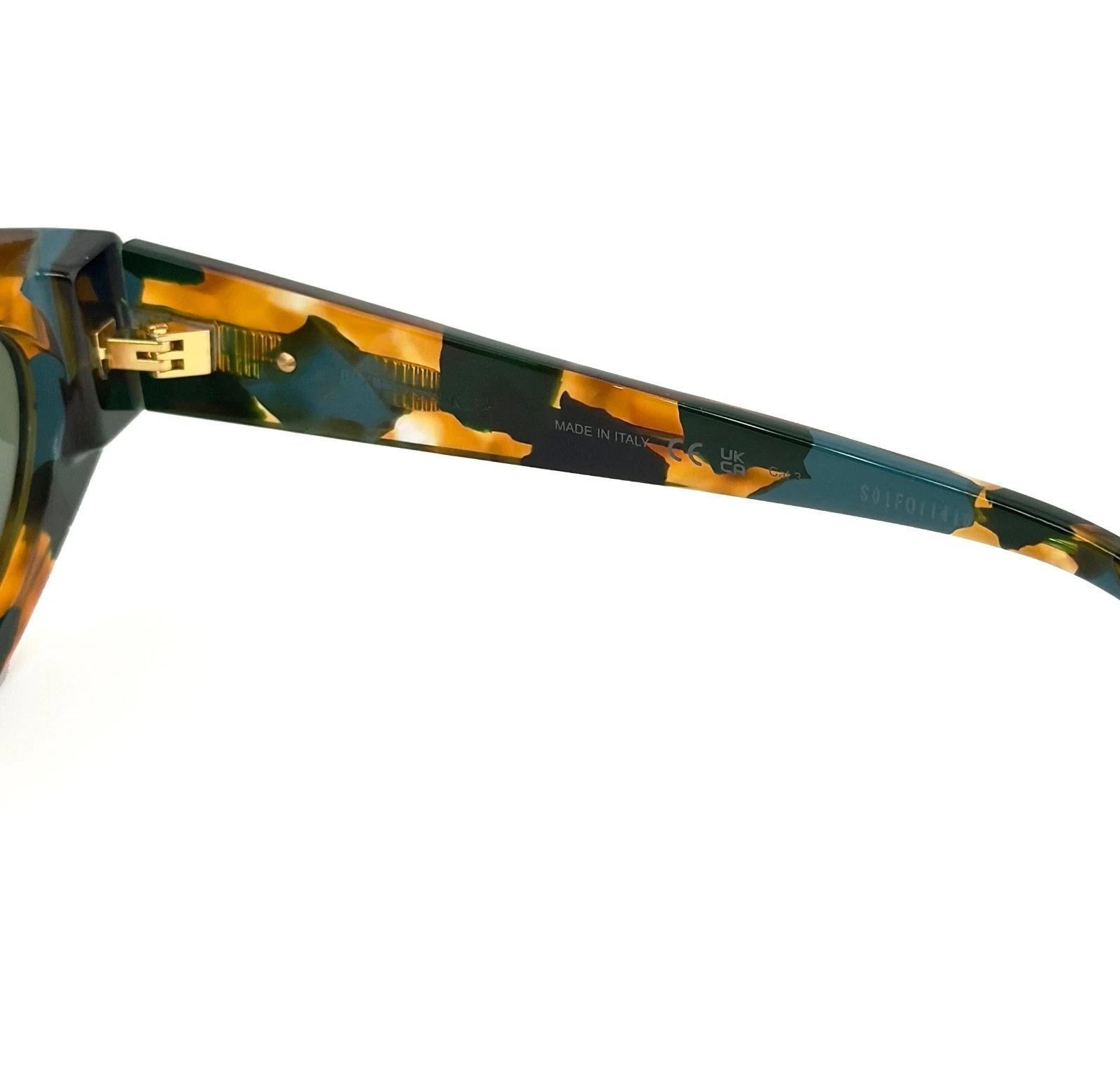 Bottega Veneta BOTTEGA VENETA 1392 ReAce BV1392S Brown Green Sunglass 001 Size ONE SIZE - 7 Thumbnail