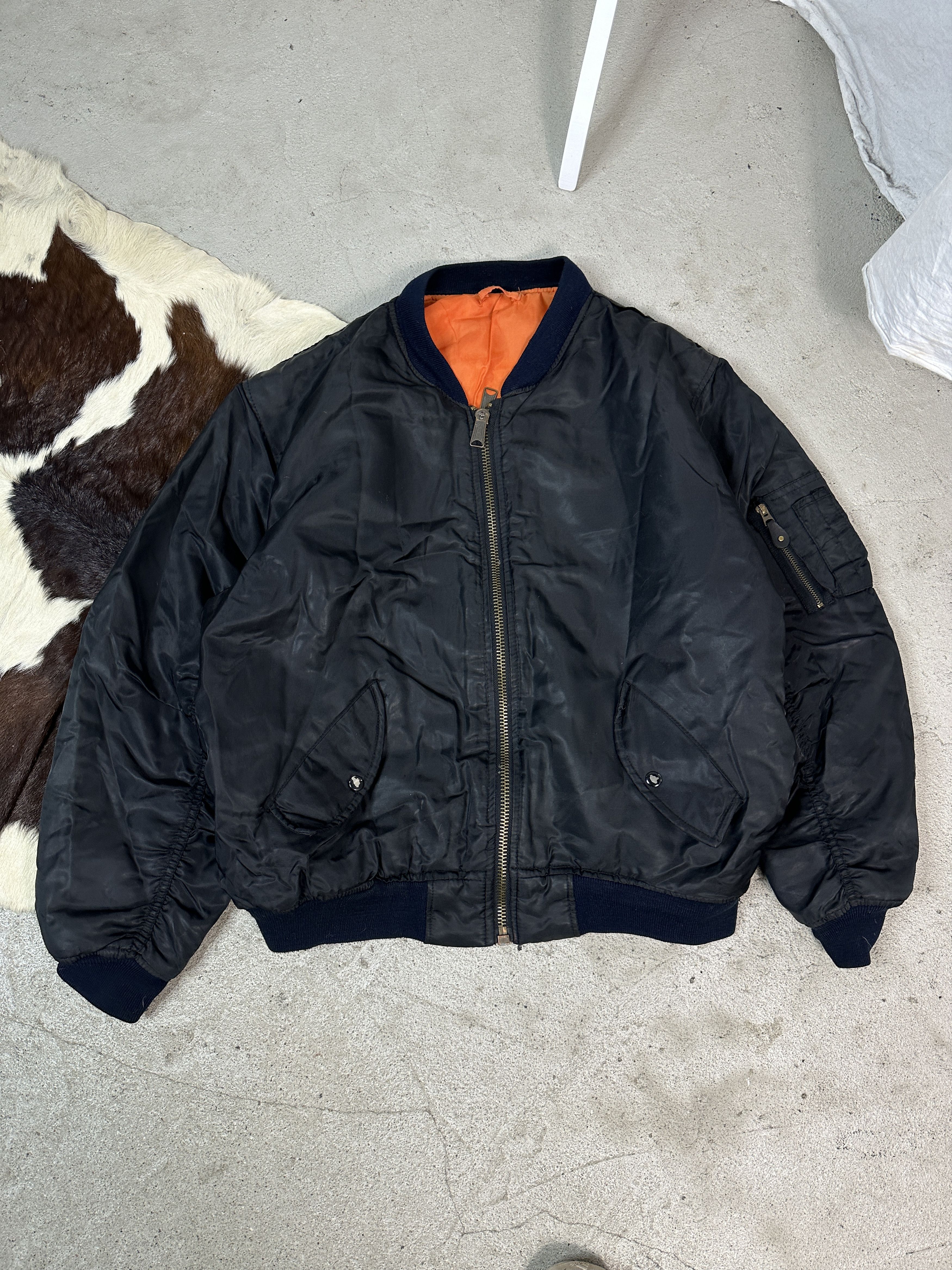 Vintage Vintage Reversible Bomber Jacket Size US L / EU 52-54 / 3 - 1 Thumbnail