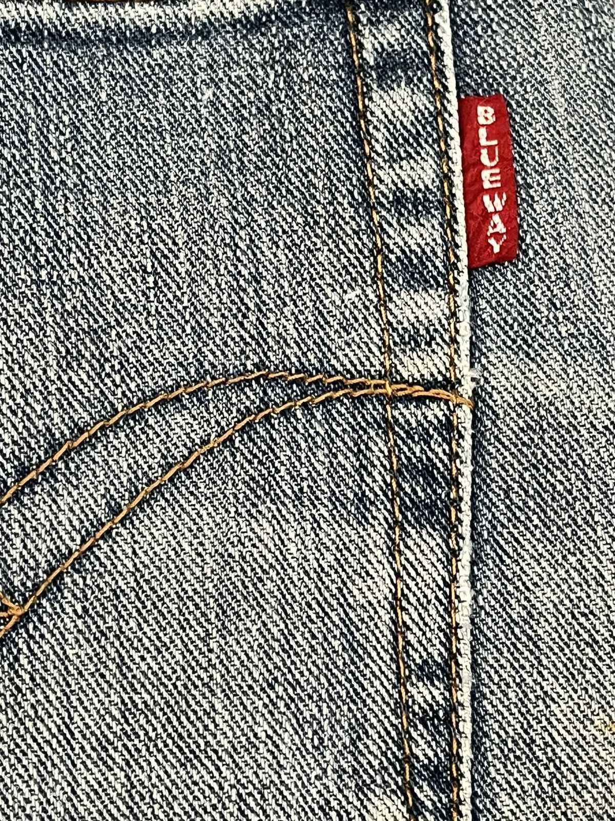 Blue Blue Japan × Japanese Brand Vintage Blue Way Distressed Denim Size US 31 - 13 Thumbnail