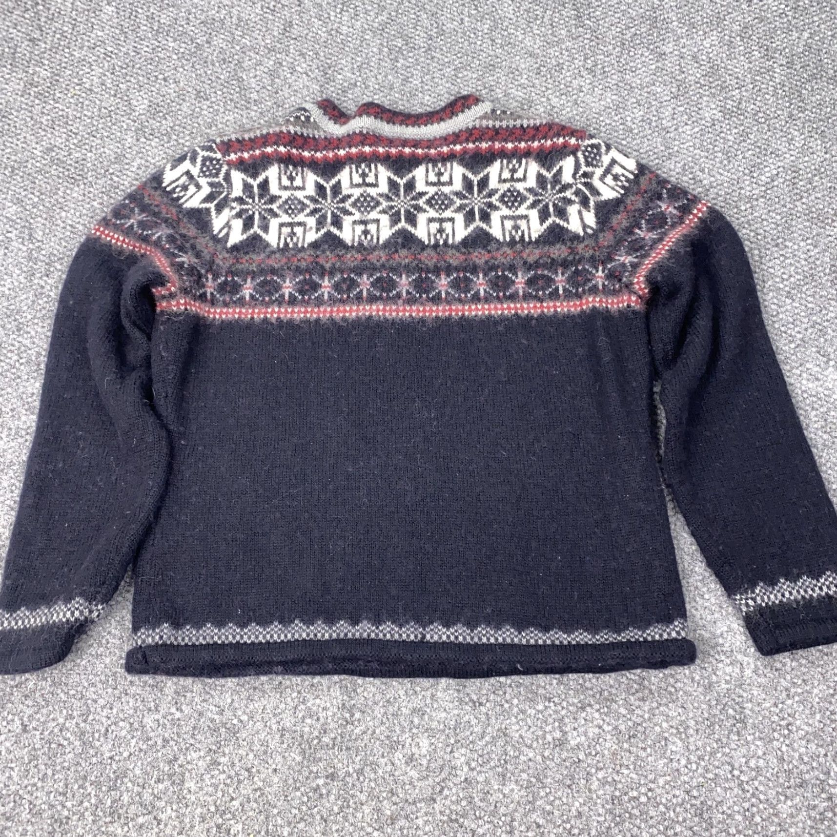 Vintage VINTAGE Guide Series Sweater Womens Large Navy Wool Nordic Snowflake Winter Knit Pullover Ski 50/50 Crew Neck Ladies L Size L / US 10 / IT 46 - 6 Thumbnail