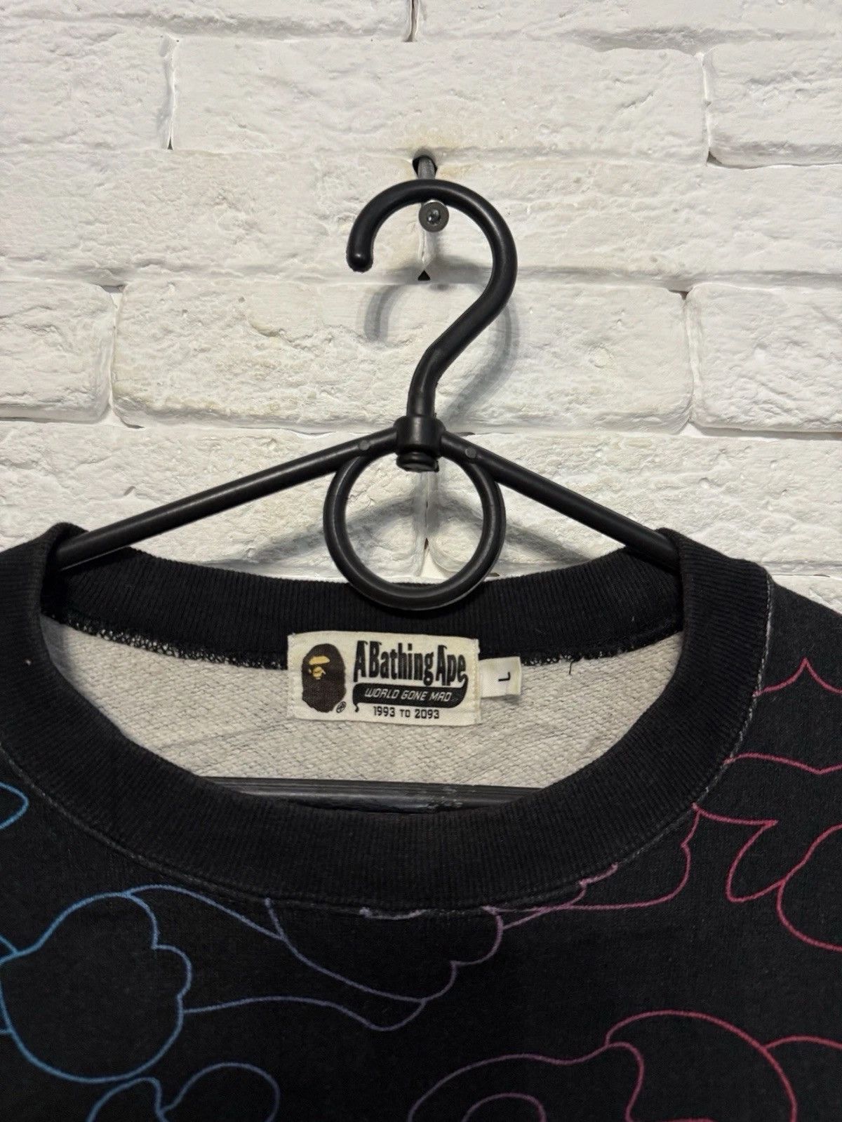 Bape VTG A Bathing Ape Camo Sweatshirt Zip Logo Camouflage Bape Size US L / EU 52-54 / 3 - 4 Thumbnail