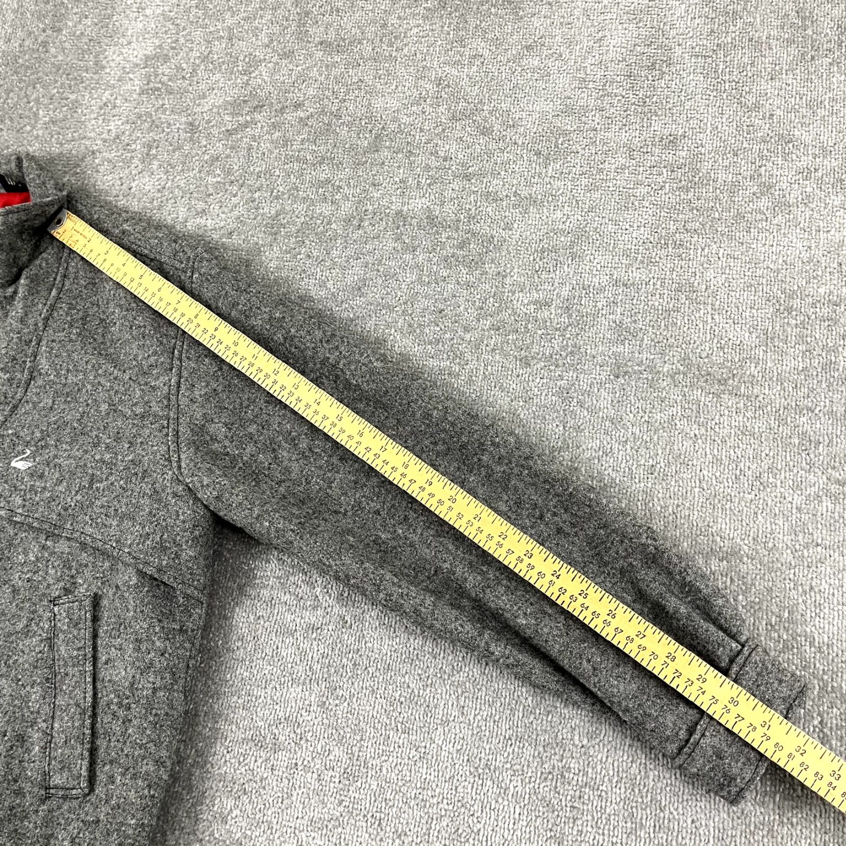 Vintage VTG Swanndri Bomber Jacket Men XL Heather Gray Wool Lined Full Zip Snap 90s Vintage Mens Coat Size US XL / EU 56 / 4 - 5 Thumbnail