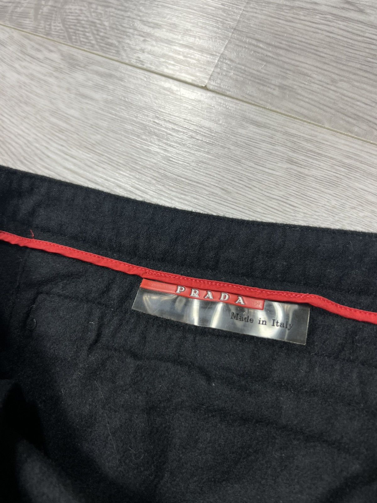 Prada 1999s Prada Sport Black Wool & Nylon Pants Red Tab Trousers Size 26" / US 2 / IT 38 - 16 Thumbnail