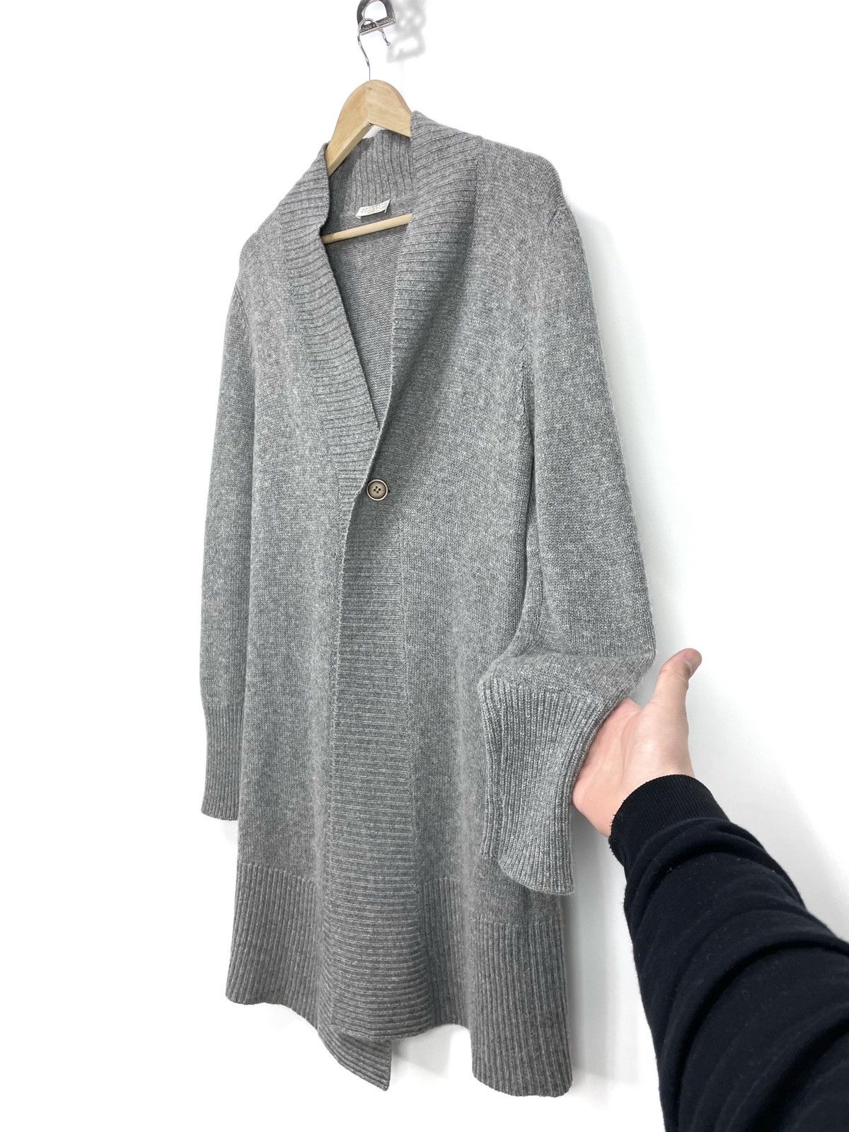 Brunello Cucinelli BRUNELLO CUCINELLI 100% Cashmere Longline Cardigan Size XL / US 12-14 / IT 48-50 - 2 Thumbnail