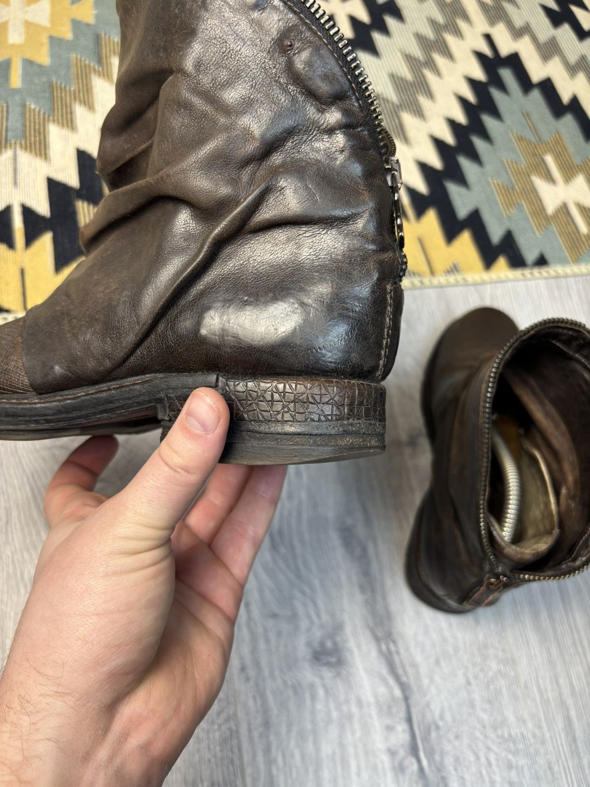 A.S.98 A.S98 leather zipper biker boots Y2K Size US 5.5 / IT 35.5 - 8 Thumbnail
