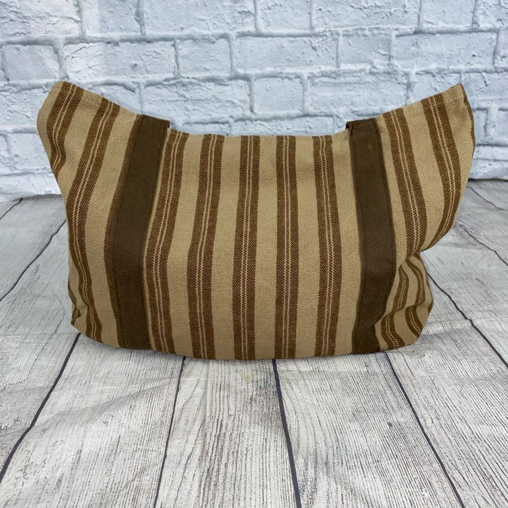 Other Fabric tote shoulder bag open pouch brown/tan stripe Size ONE SIZE - 1 Thumbnail