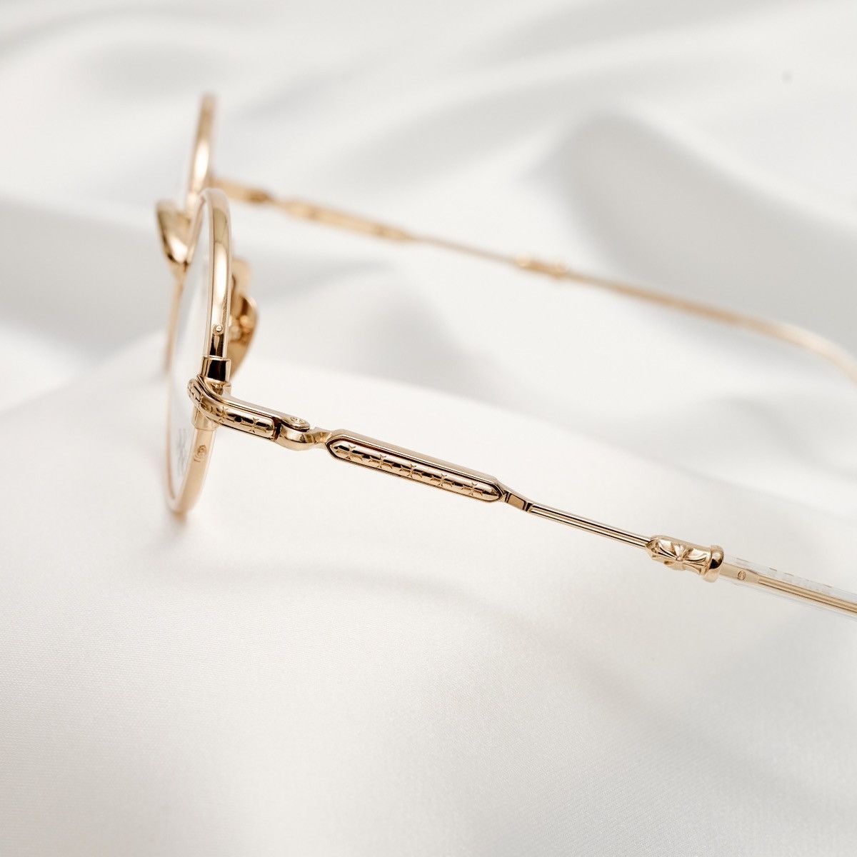 Chrome Hearts CHROME HEARTS EDITH F CRYSTAL /GOLD PLATED GLASSES Size ONE SIZE - 3 Thumbnail