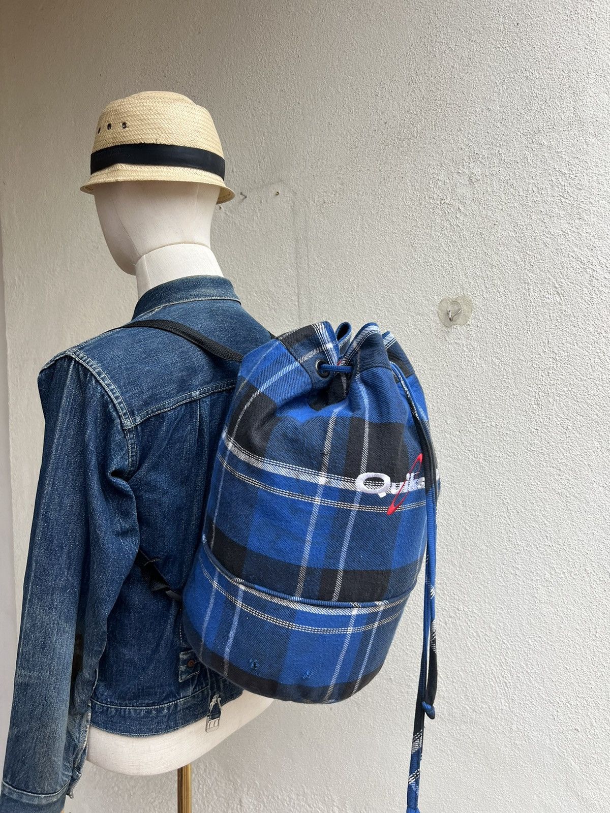 Quiksilver Vintage 80s 90s Quiksilver Tartan Spell Out Backpack Bag Size ONE SIZE - 22 Thumbnail