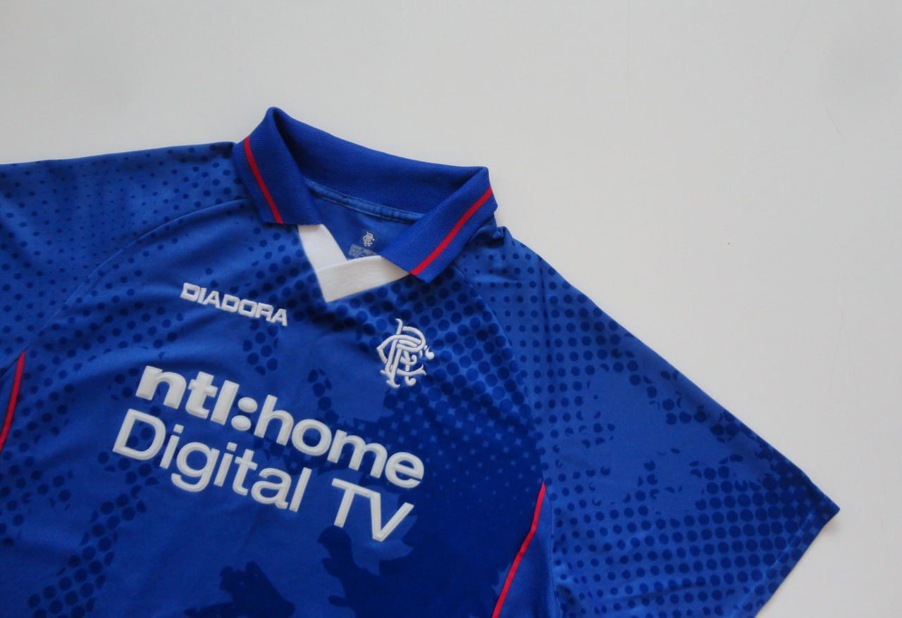 Diadora Glasgow Rangers 2002-2003 Home Soccer Shirt Jersey Diadora Size US M / EU 48-50 / 2 - 2 Thumbnail