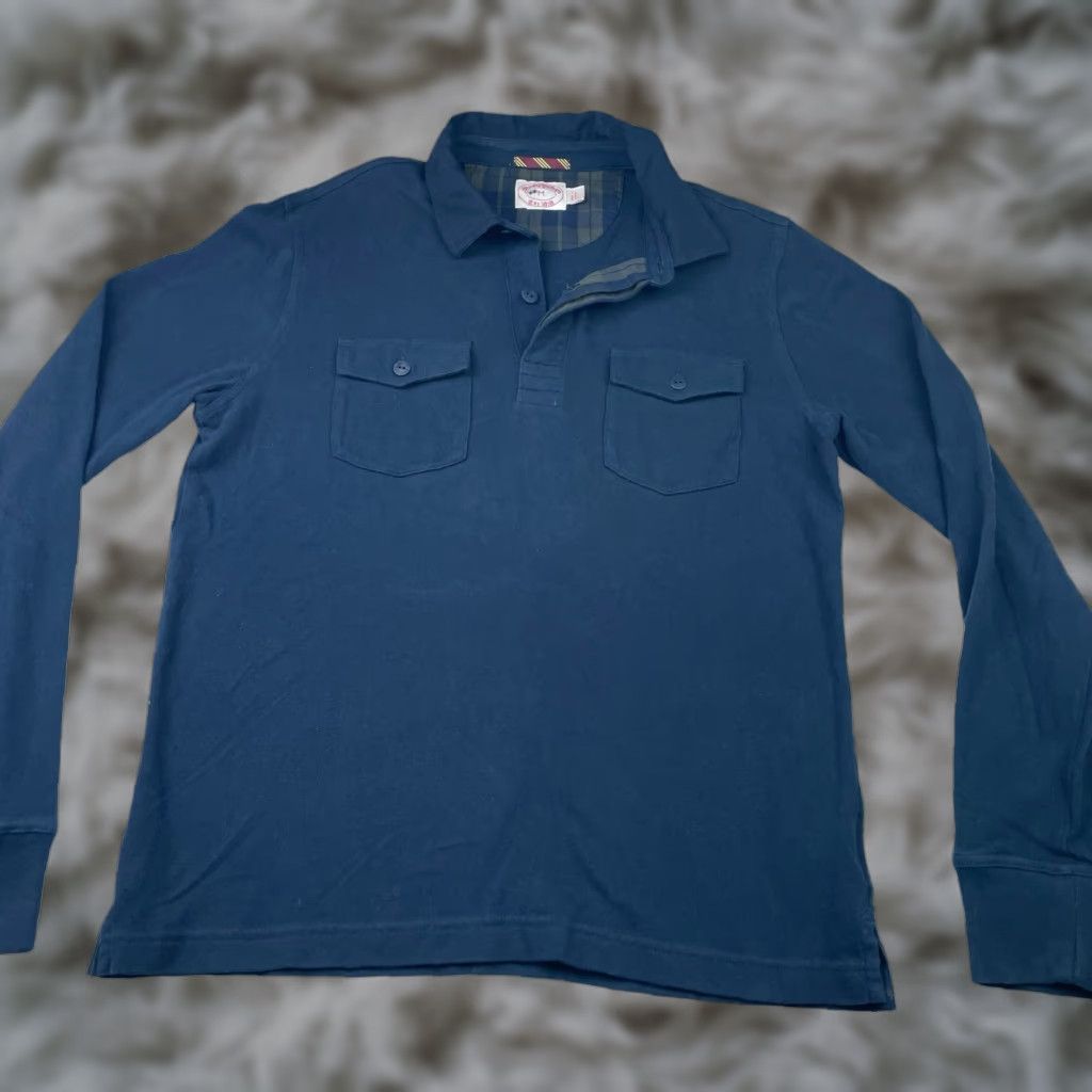 Brooks Brothers Brooks Brothers Men Polo Shirt L/S Rugby Navy Blue Medium 100% Cotton/Chest Pockets Vintage? No Size US M / EU 48-50 / 2 - 1 Thumbnail