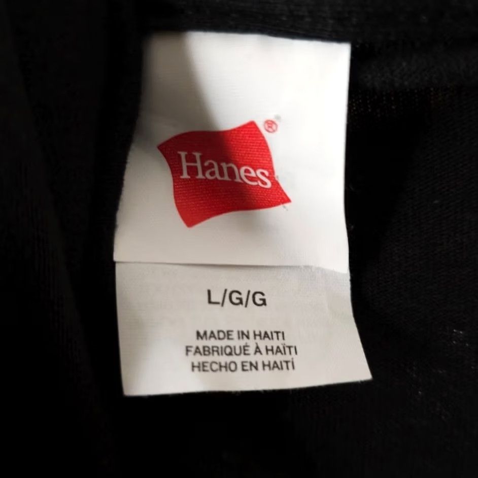 Hanes VINTAGE? No. Greggae Rise Up T Shirt Mens Size Large Black Reggae Bob Marley Quote Size US L / EU 52-54 / 3 - 7 Thumbnail