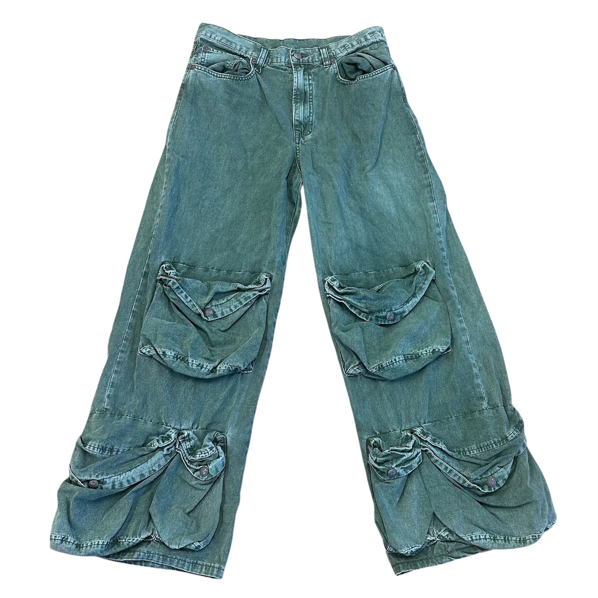R13 R13 Utility Multi-pocket Wide-leg Jeans Size 31" - 1 Thumbnail