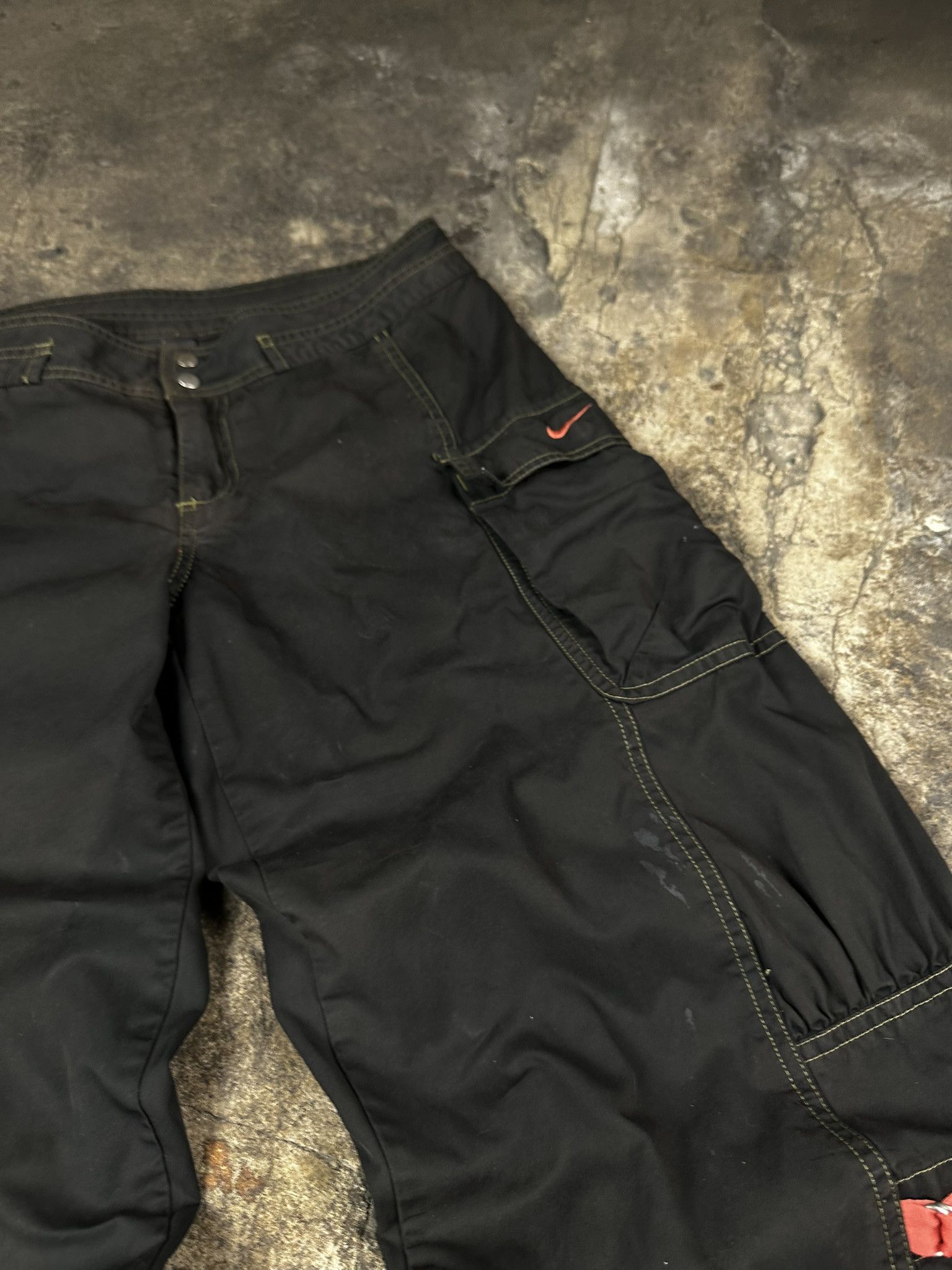 Nike 2000s Nike Baggy Parachute Cargo Y2k Oversized Pants Size US 32 / EU 48 - 6 Thumbnail