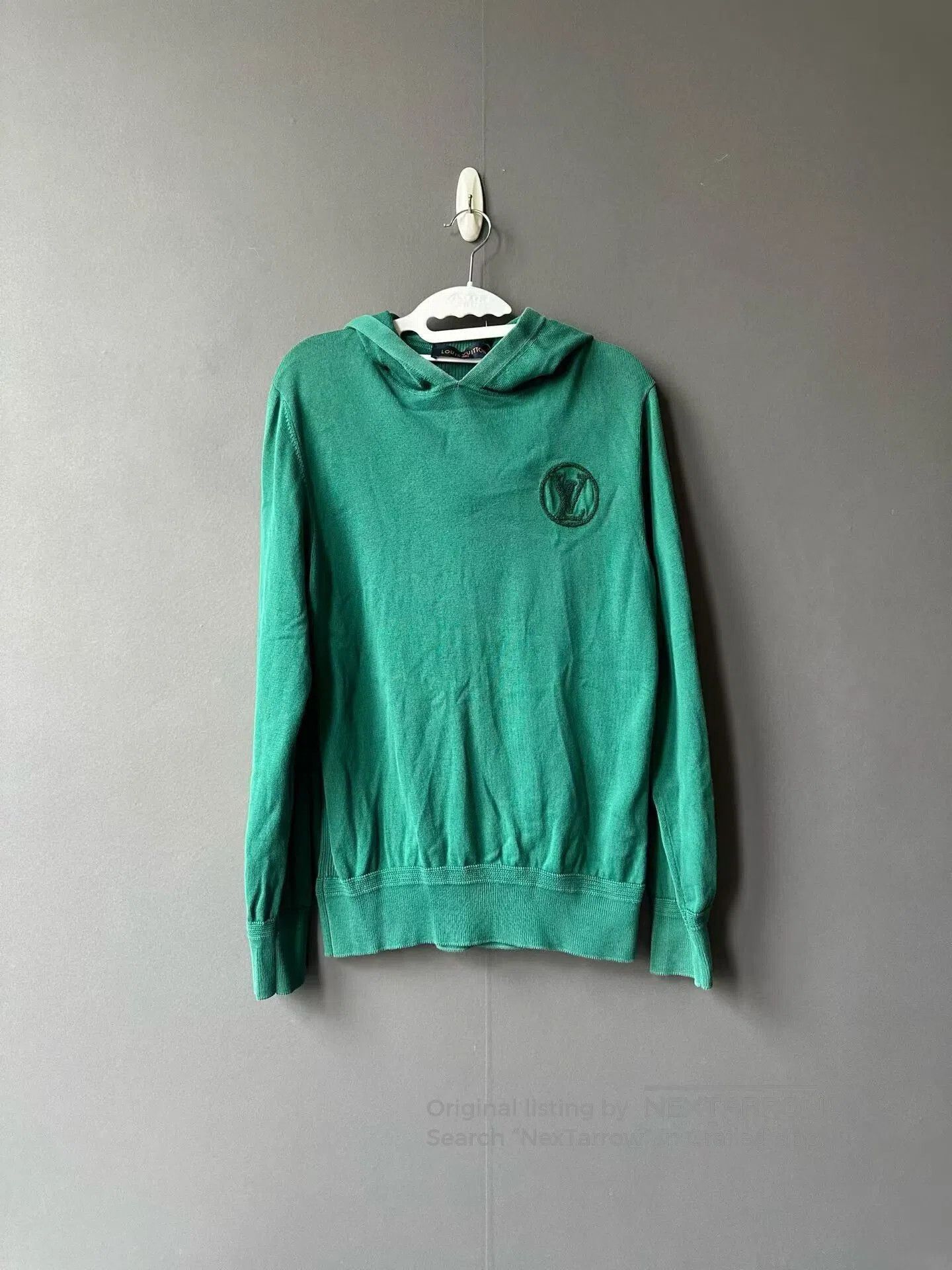 Louis Vuitton LV Flocked Logo Hoodie.