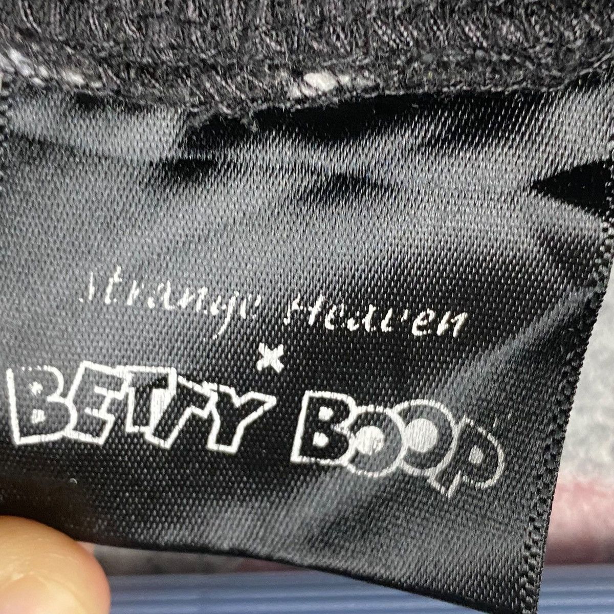 Vintage Vintage Betty Boop Hoodie All Printed White Black Pullover Size US XL / EU 56 / 4 - 4 Thumbnail