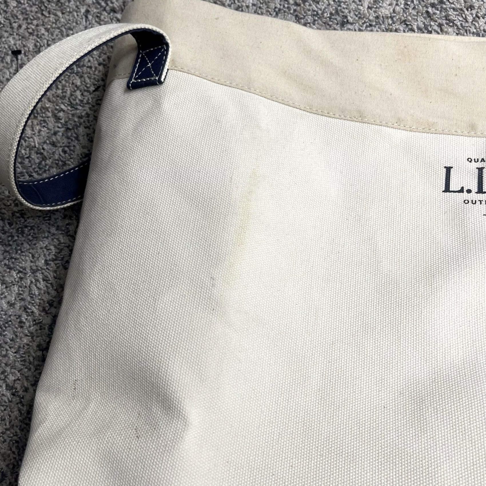 Vintage VINTAGE L.L.Bean Canvas Laundry Tote Bag 25x22 Natural Canvas Tote Unisex Large Mulit-Function Storage Women's Mens Girls Boys Size ONE SIZE - 3 Thumbnail