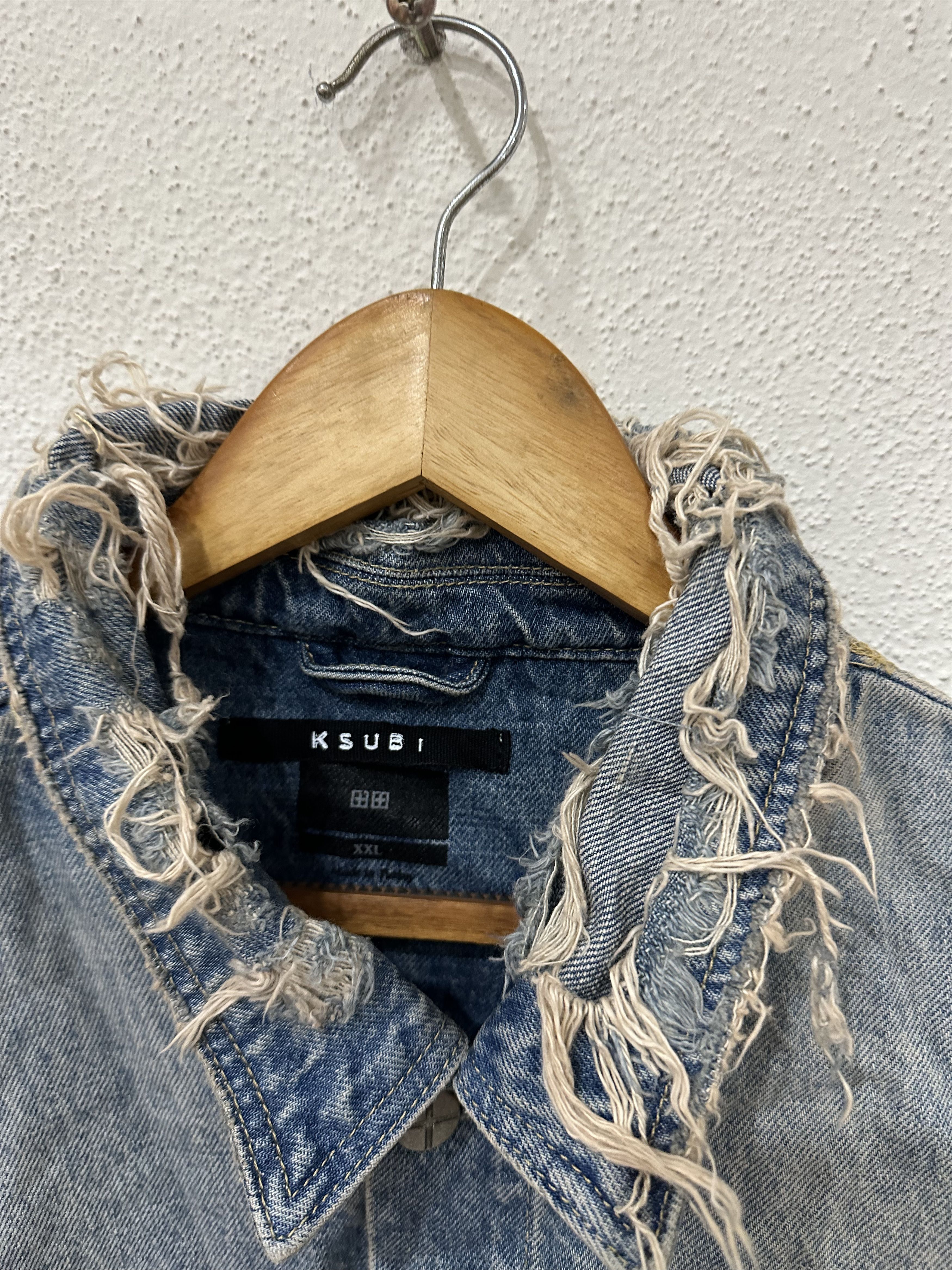 Ksubi Ksubi Heritage Repair Denim Jacket XXLarge Size US XXL / EU 58 / 5 - 4 Thumbnail