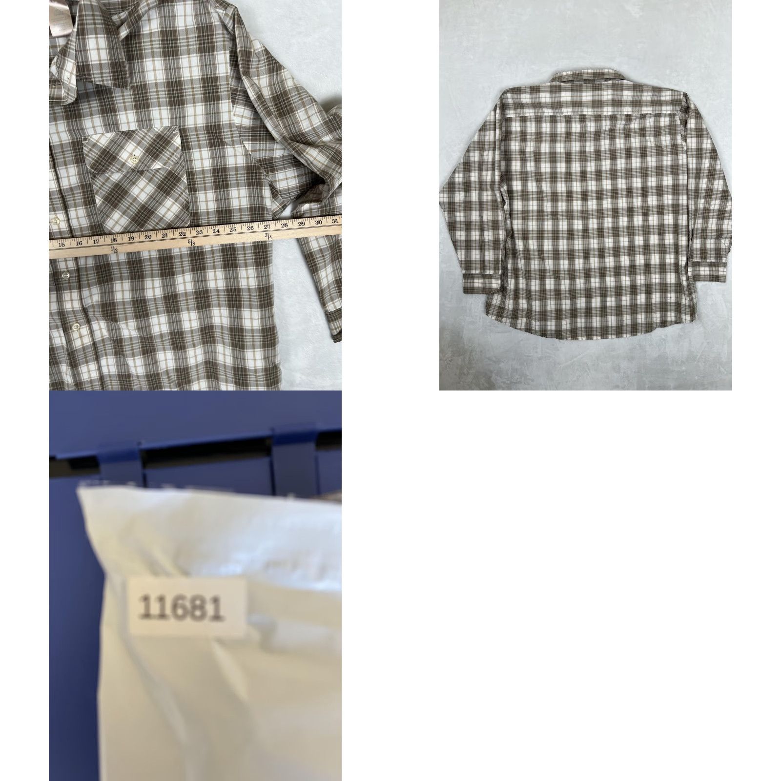Vintage VTG Big Mac Shirt Mens 2XL Brown Plaid Long Sleeve Button Front Workwear Casual Size US XXL / EU 58 / 5 - 8 Thumbnail