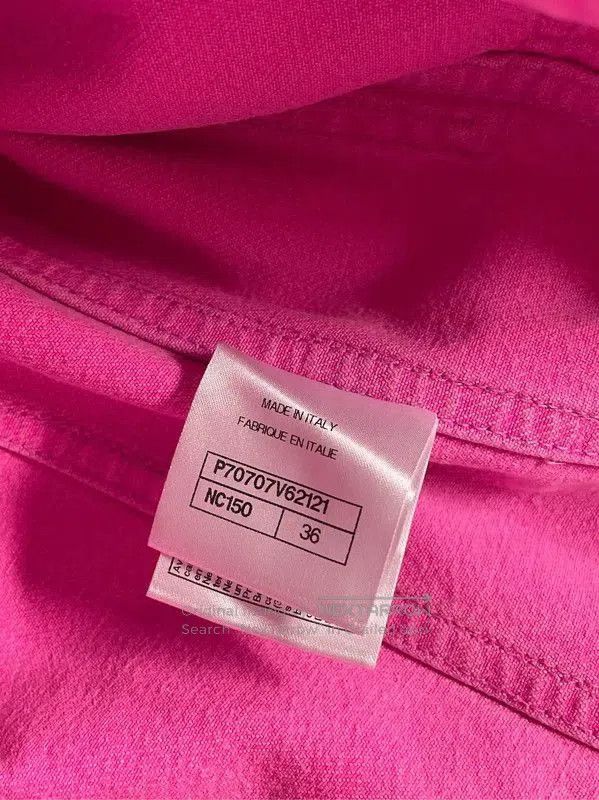 Chanel Chanel Pink Denim Long Sleeve Cardigan . Size M / US 6-8 / IT 42-44 - 3 Thumbnail
