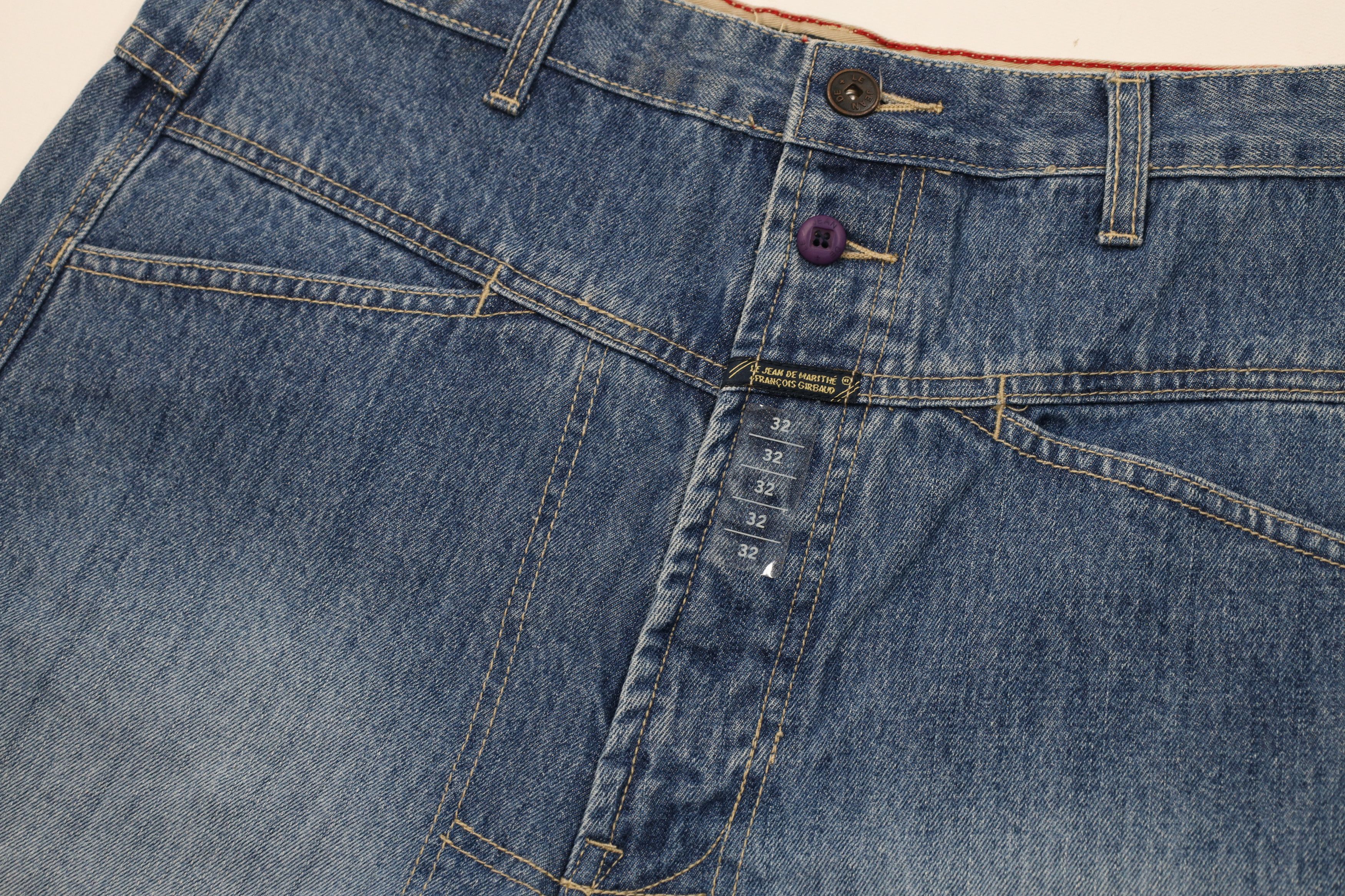 Marithe + Francois Girbaud Deadstock Vintage 90s Marithe Francois Girbaud Shorts Blue Size US 32 / EU 48 - 5 Thumbnail
